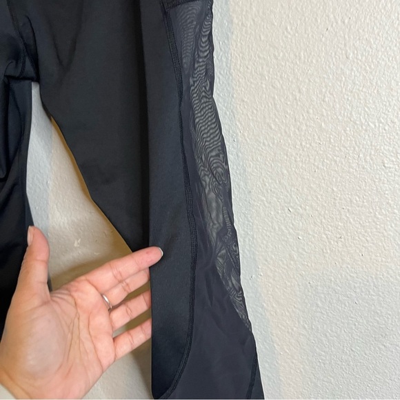 Flex N Black Mesh Active Leggings - Picture 3 of 5